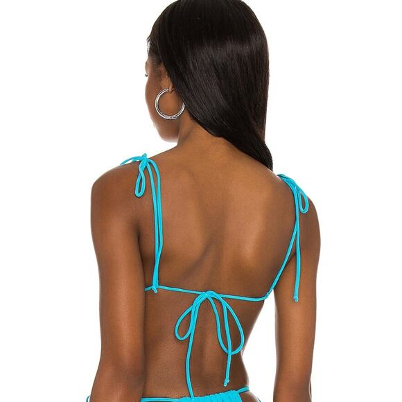 Superdown Liv Top in Turquoise NWOT Size Small - Picture 4 of 4